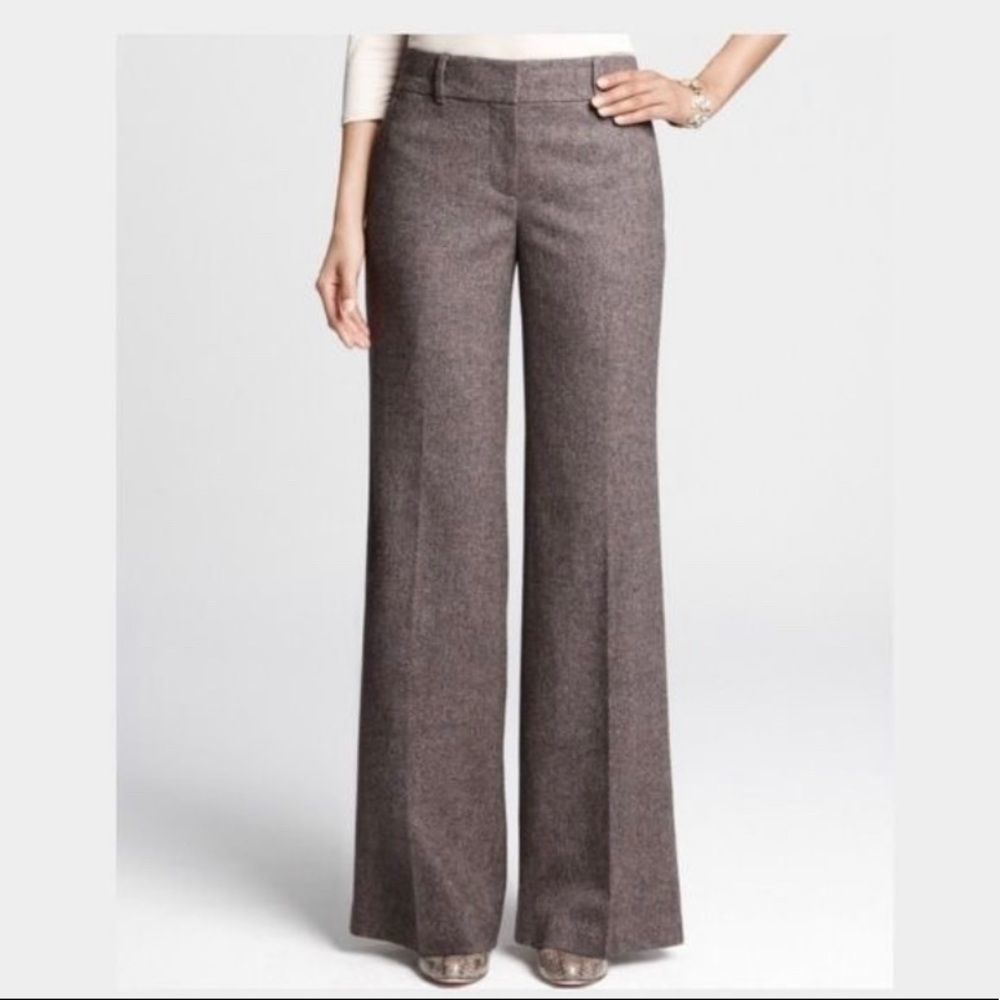Club Monaco Brown Wide-Leg Pants